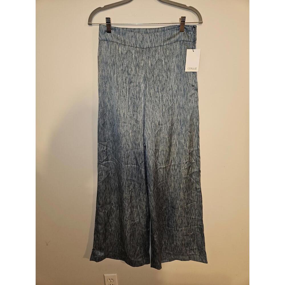 Women's Cerule blue and white pants, Size Medium - NWT